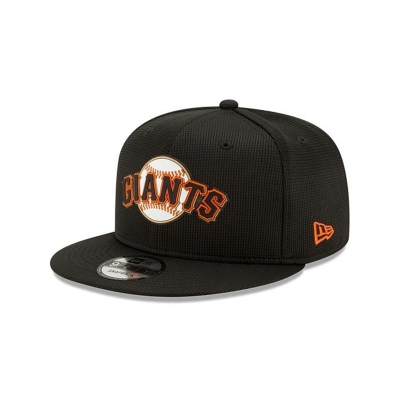 Black San Francisco Giants Hat - New Era MLB Clubhouse Collection 9FIFTY Snapback Caps USA2504368